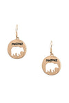 Diona J Mama Bear Cut Dangle Earrings Mother's Day Jewelry Accessories