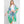 DIONA J HAND DRAWN WATERCOLOR FLOWER GARDEN KIMONO ONE SIZE COLOR GREEN
