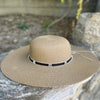 Floppy Straw Sun Hat WIth Strap