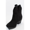 JORIAH WESTERN COWBOY ANKLE BOOTIES Black Size 9