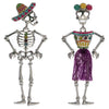 Halloween Skeleton Couple Post Dangle Earring