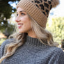 Leopard Knit Beanie