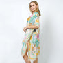 DIONA J FLOWER PRINT KIMONO ONE SIZE COLOR BEIGE