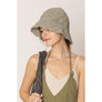 DIONA J STRAW BUCKET HAT ONE SIZE COLOR GRAY