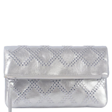 DIONA J WOMEN'S STYLISH STUD DESIGN ZIPPER CROSSBODY BAG COLOR GOLD