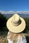 Straw Braided Flat Top Fashion Hat