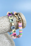 DOG MOM REUBBER BEADS BRACELET SET