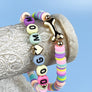 DOG MOM REUBBER BEADS BRACELET SET