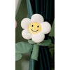 Flower Curtain Holder/ Room deco cushion White