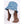 DIONA J FLOWRE EMBROIDERED DENIM BUCKET HAT COLOR BLUE