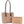 DIONAJ 2IN1 VEGAN LEATHER SMOOTH CHIC SHOULDER TOTE W ZIPPER BAG SET COLOR TAN