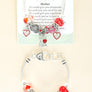 Mother's Day Gift Poem Multi Charm Bracelet Rhinestone Adjustable In Silver Tone Metal