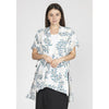 DIONA J FASHION LEAF PRINT KIMONO ONE SIZE COLOR IVORY