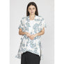 DIONA J FASHION LEAF PRINT KIMONO ONE SIZE COLOR IVORY