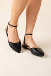 LINDEN-S ANKLE STRAP FLATS