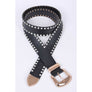DIONA J PLUS SIZE CRYSTAL BELT COLOR WHITE/GOLD