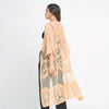 DIONA J FLORAL LACE KIMONO ONE SIZE COLOR YELLOW