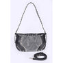 DIONA J ICONIC STUDDED FASHION SHOULDER BAG COLOR BLACK