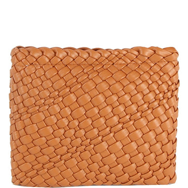 DIONA J WOMEN'S FASHION STYLISH TEXTURE ZIPPER CROSSBODY BAG COLOR BROWN