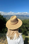 Straw Braided Flat Top Fashion Hat