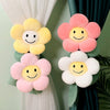 Flower Curtain Holder/ Room deco cushion Yellow