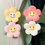 Flower Curtain Holder/ Room deco cushion Yellow