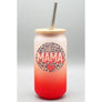 Diona J Mothers Day Gift Loved Mama Red Leopard Cir Cup Orange