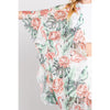 DIONA J FLOWER PATTERN FRILL KIMONO ONE SIZE MULTICOLOR