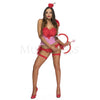 Cupid Lover 5 Pc Women's Red Pink Halloween Love Cosplay Costume Set Size XL