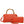 DIONA J 2IN1 PLAIN CURVED WOODEN HANDLE CROSSBODY BAG W WALLET COLOR RED