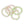 AKA Pink Green Pearl 5 Pc Bracelets
