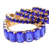 SGRHO Tennis Bracelets Blue Gold Set for Women