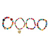 Rainbow Stone Glass Love Bracelets
