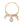 Cable Bangle Pink Kitty Gold Bracelet for Women