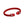 DST Sorority Red Thick Cable Classic Bangle