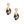 Drop Fierce Leopard Print and Gold Earrings Women