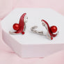 Collar Elegant Refined Red Pearl DST Necklace