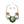 AKA Pink Green Circular Bib for Women