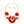 Necklace Gold Red Circular Bib for Women