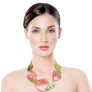 AKA Pink Green Dipped Necklace Set