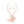 Necklace Pink Butterfly 3D Pendant Set for Women