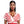 Long Red White Toggle DST Necklace|32 inches