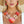 Necklace Red White Marbled Acrylic Link Collar Set