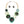 Necklace Marbled Green Leopard Links for Women