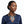 Necklace Blue Glitter Oval Swirled Set for Women