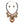 Necklace Brown Leopard Oval Swirled Set for Women