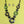 Long Linked Camouflage Rings Black Cord Necklace