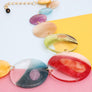 Collar Multicolor and Clear Disc Necklace Women