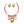 AKA Pink Cord Oval Disc Pendant Necklace Set