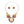 Collar Brown Gradient Leopard Gold Disc Necklace